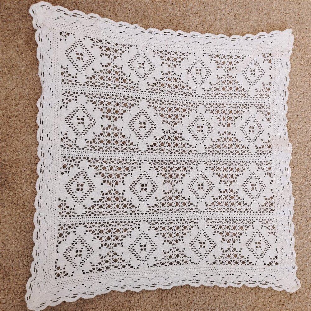 Vintage Square Crochet Doilies